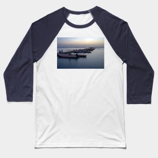 Sunset and Jetty Baseball T-Shirt